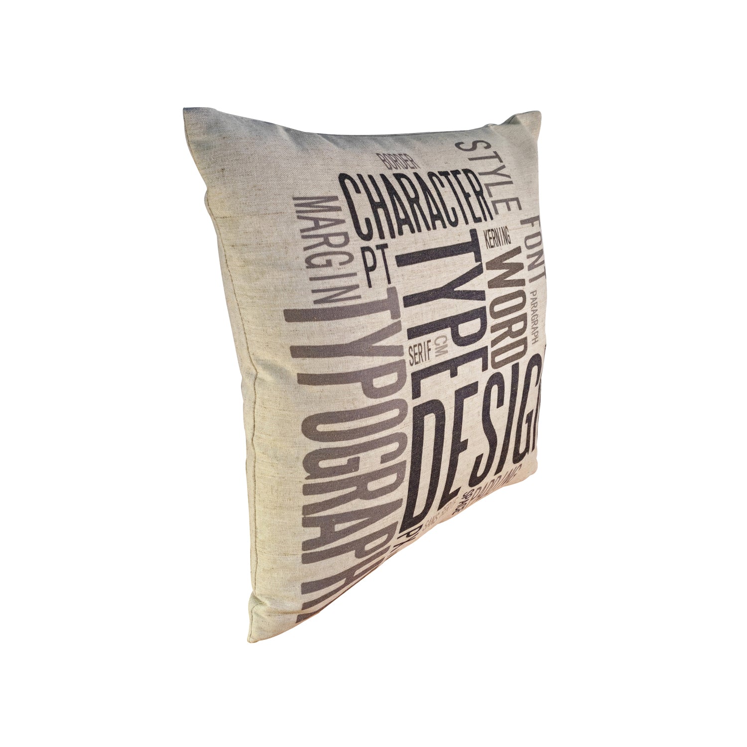 Cojin Lino Look Urban 45X45 Letters Hebra