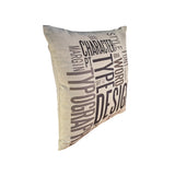 Cojin Lino Look Urban 45X45 Letters Hebra