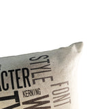 Cojin Lino Look Urban 45X45 Letters Hebra