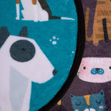 Limpiapiés Pets Design 35X60 Azul DIB