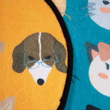 Limpiapiés Pets Design 35X60 Naranjo/Turquesa DIB