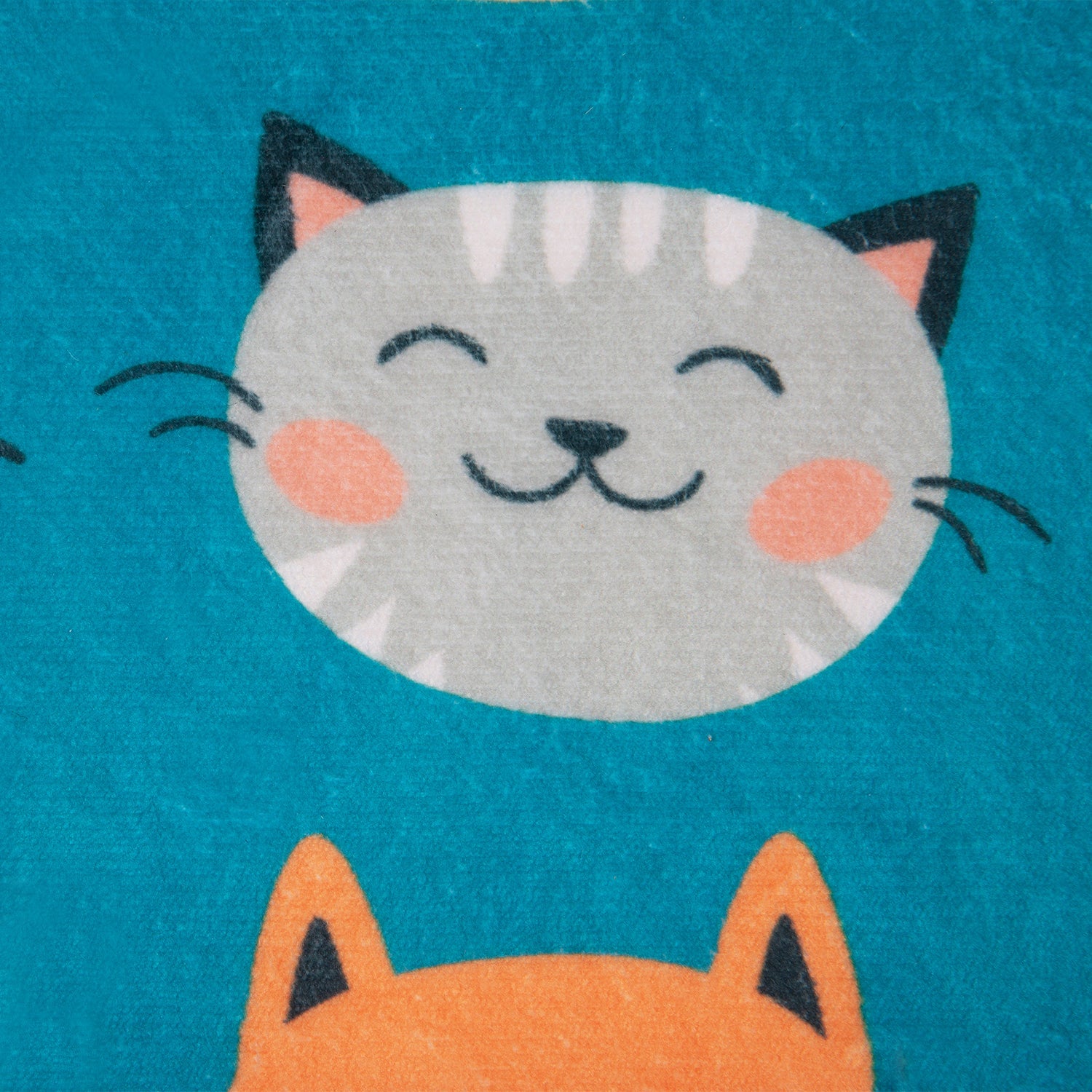 Limpiapiés Pets Design 35X60 Naranjo/Turquesa DIB