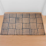 Limpiapiés Eco Rubber 45X75 Café DIB