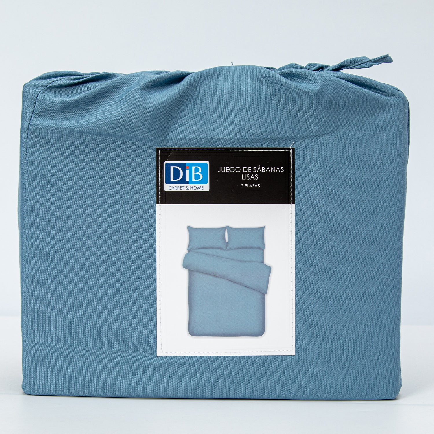 Sabanas Microfibra 2 Plazas Lisa Azul DIB