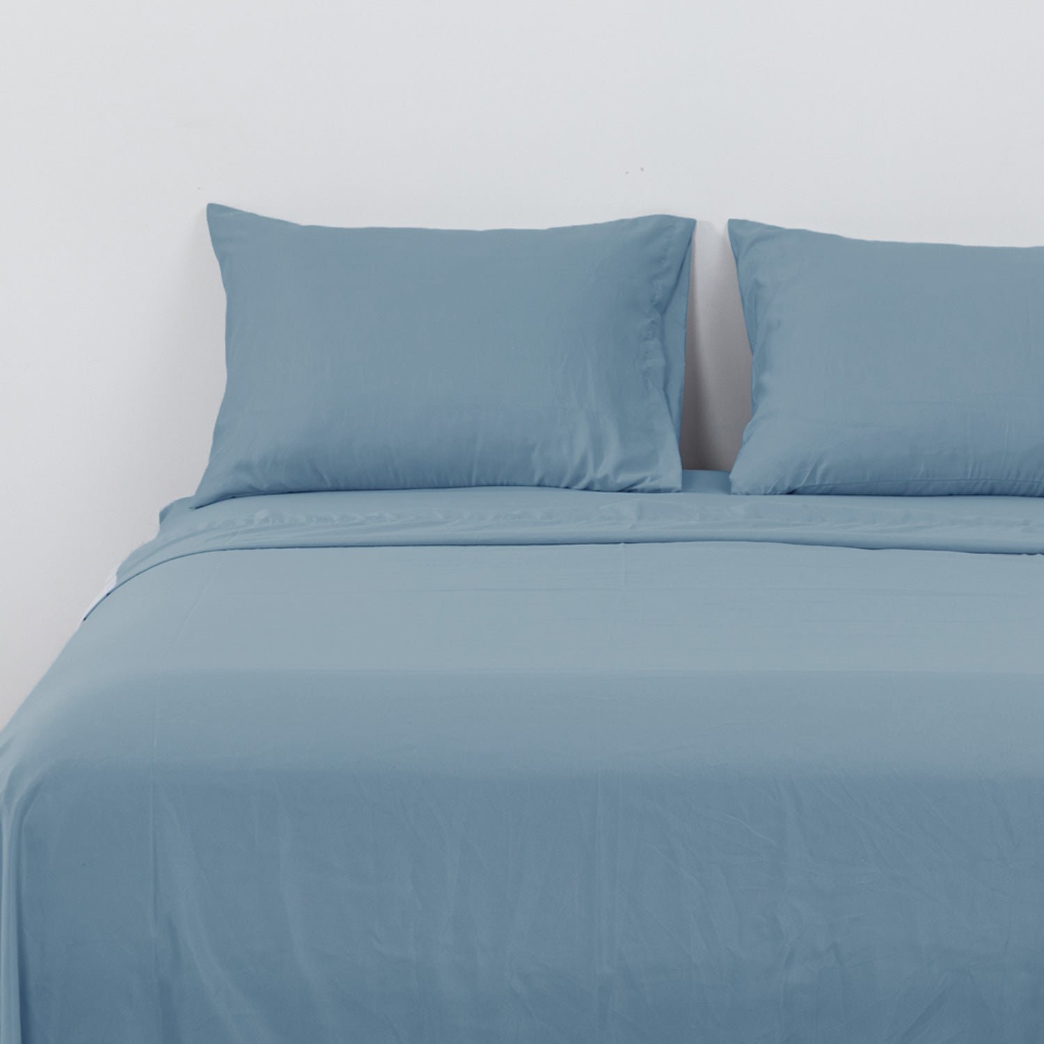 Sabanas Microfibra 2 Plazas Lisa Azul DIB