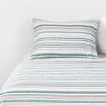 Sabanas Microfibra 1.5 Plaza Lineas Verde DIB