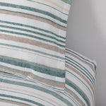 Sabanas Microfibra 1.5 Plaza Lineas Verde DIB