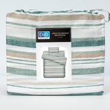 Sabanas Microfibra 1.5 Plaza Lineas Verde DIB