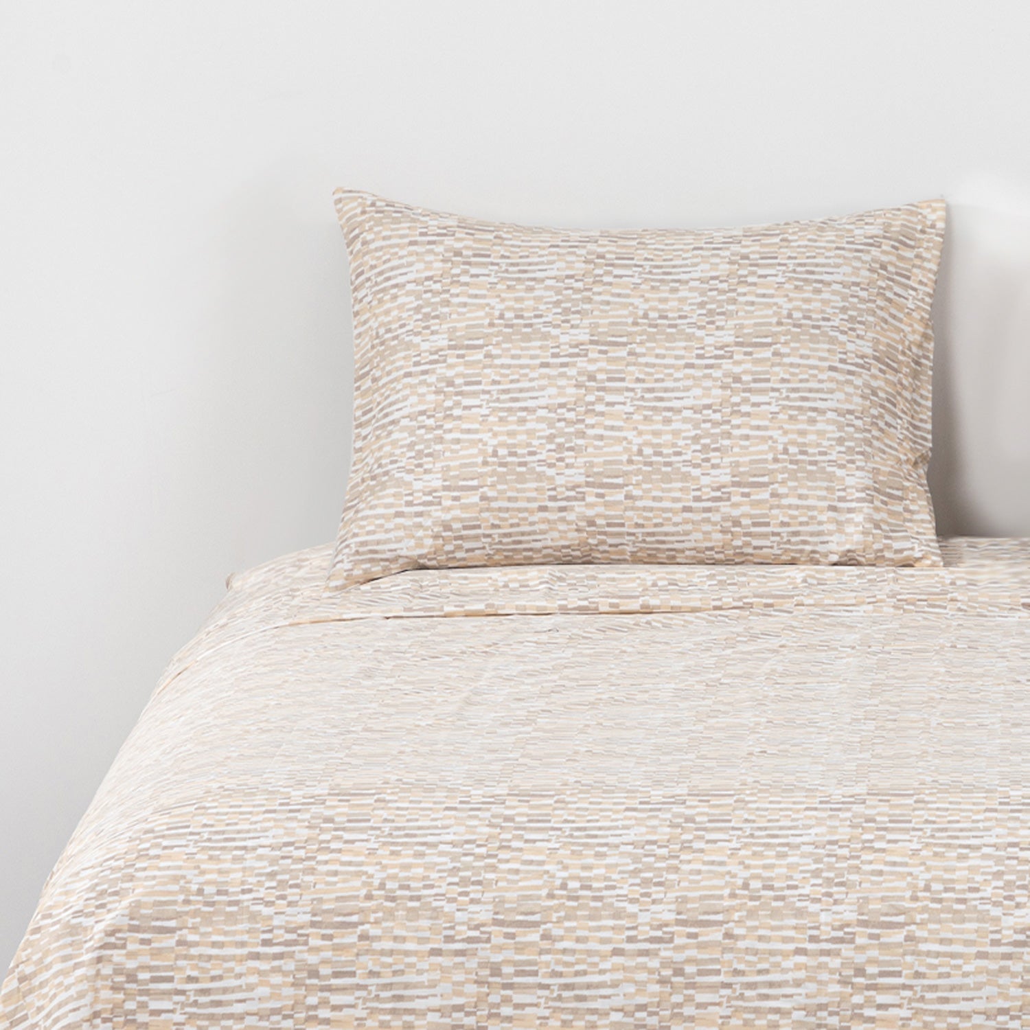 Sabanas Microfibra 1.5 Plaza Ladr. Crudo DIB