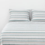 Sabanas Microfibra 2 Plazas Lineas Verde DIB