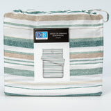 Sabanas Microfibra 2 Plazas Lineas Verde DIB