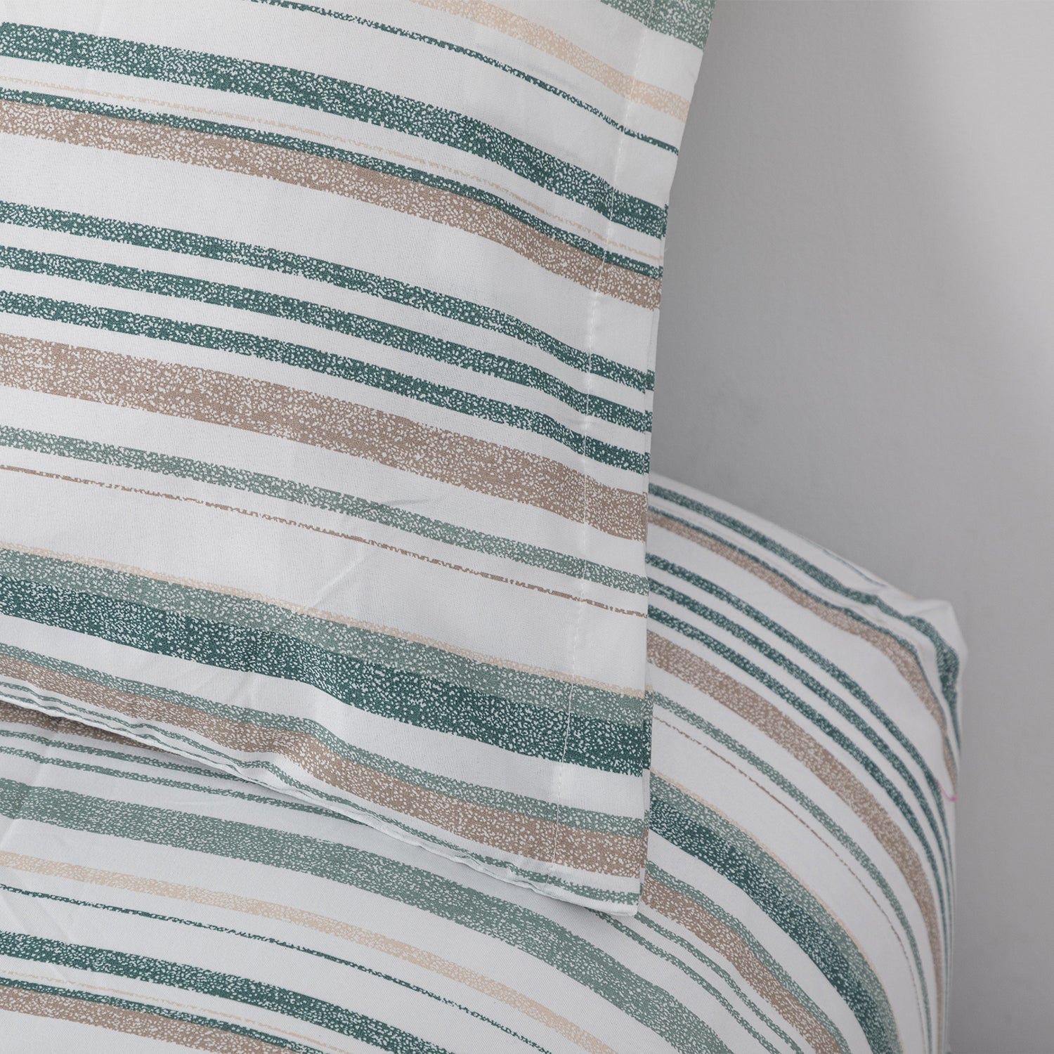 Sabanas Microfibra 2 Plazas Lineas Verde DIB