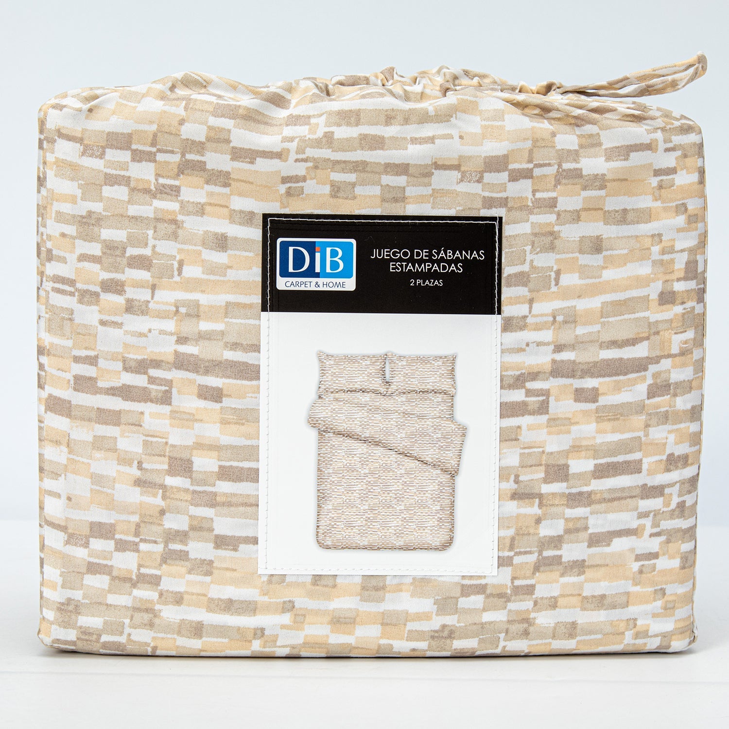 Sabanas Microfibra 2 Plazas Ladr. Crudo DIB