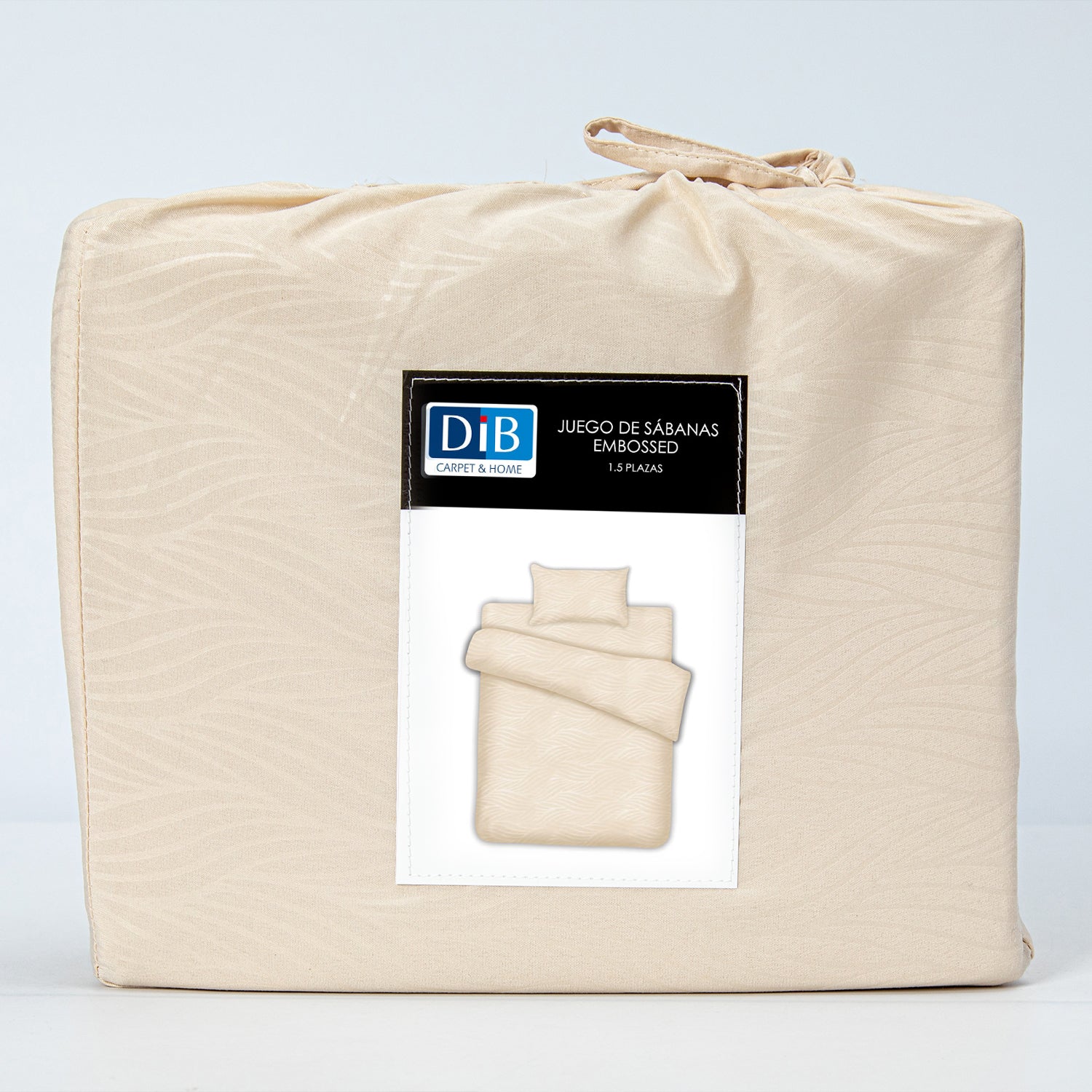 Sabanas Microfibra 1.5 Plaza Organic Crudo DIB