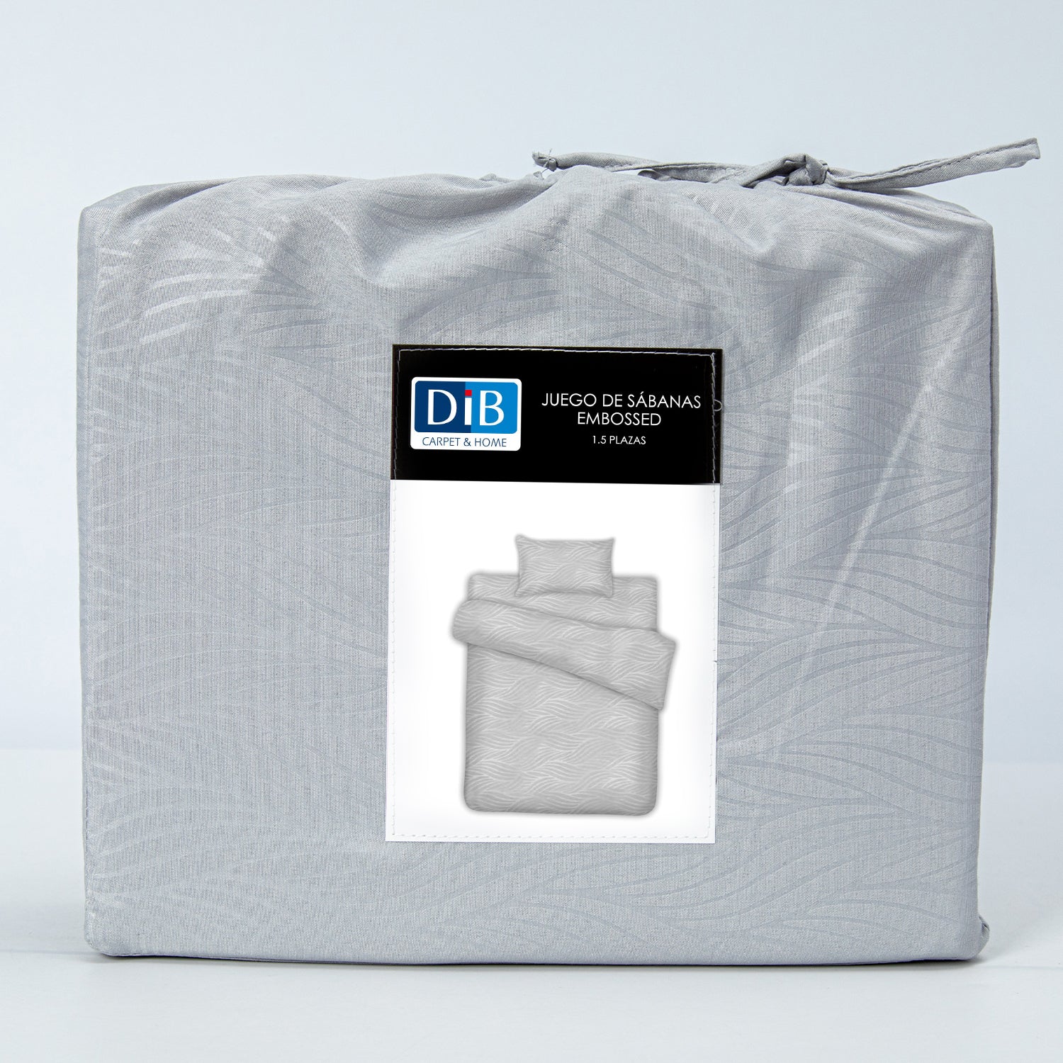 Sabanas Microfibra 1.5 Plaza Organic Gris Claro DIB