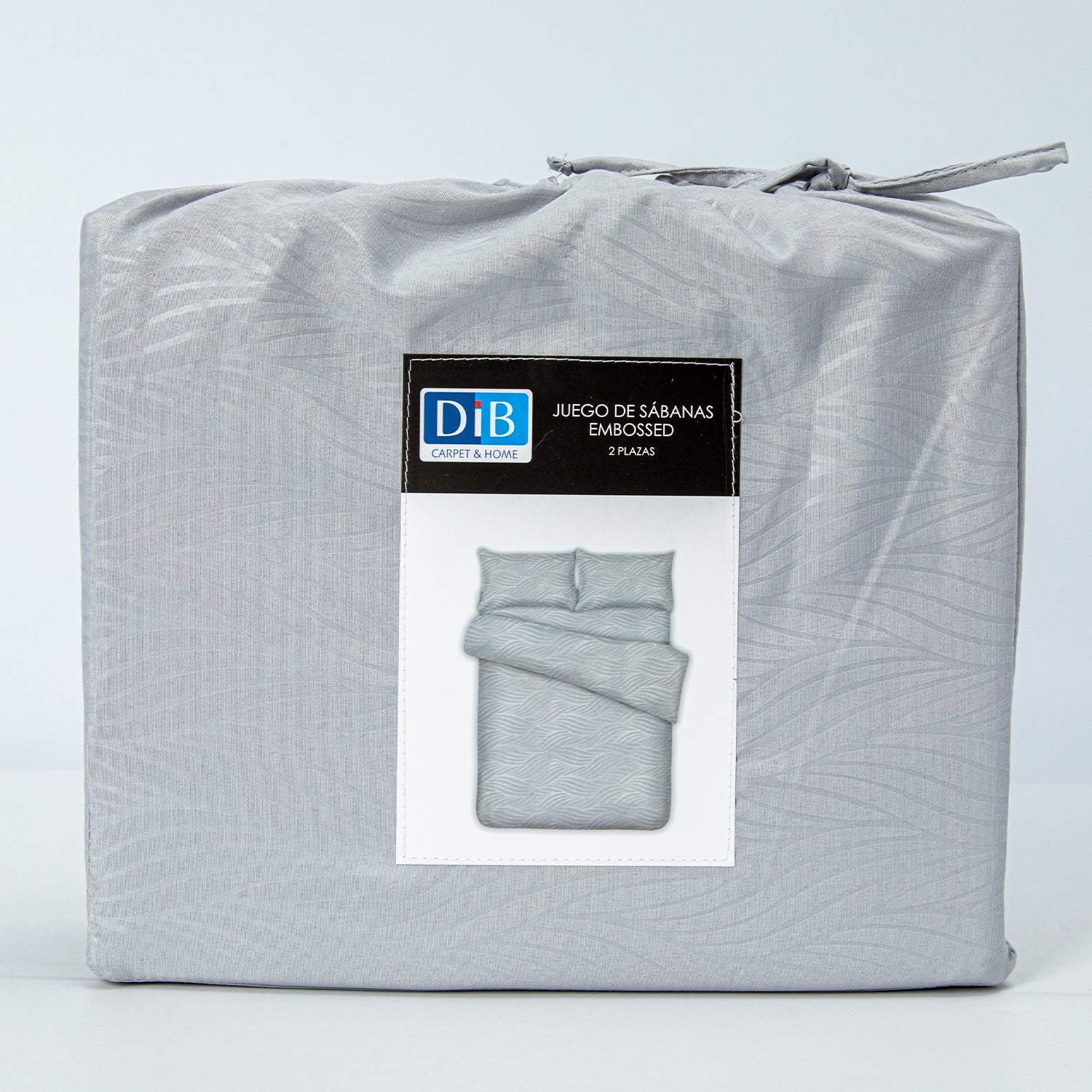 Sabanas Microfibra 2 Plazas Organic Gris Claro DIB