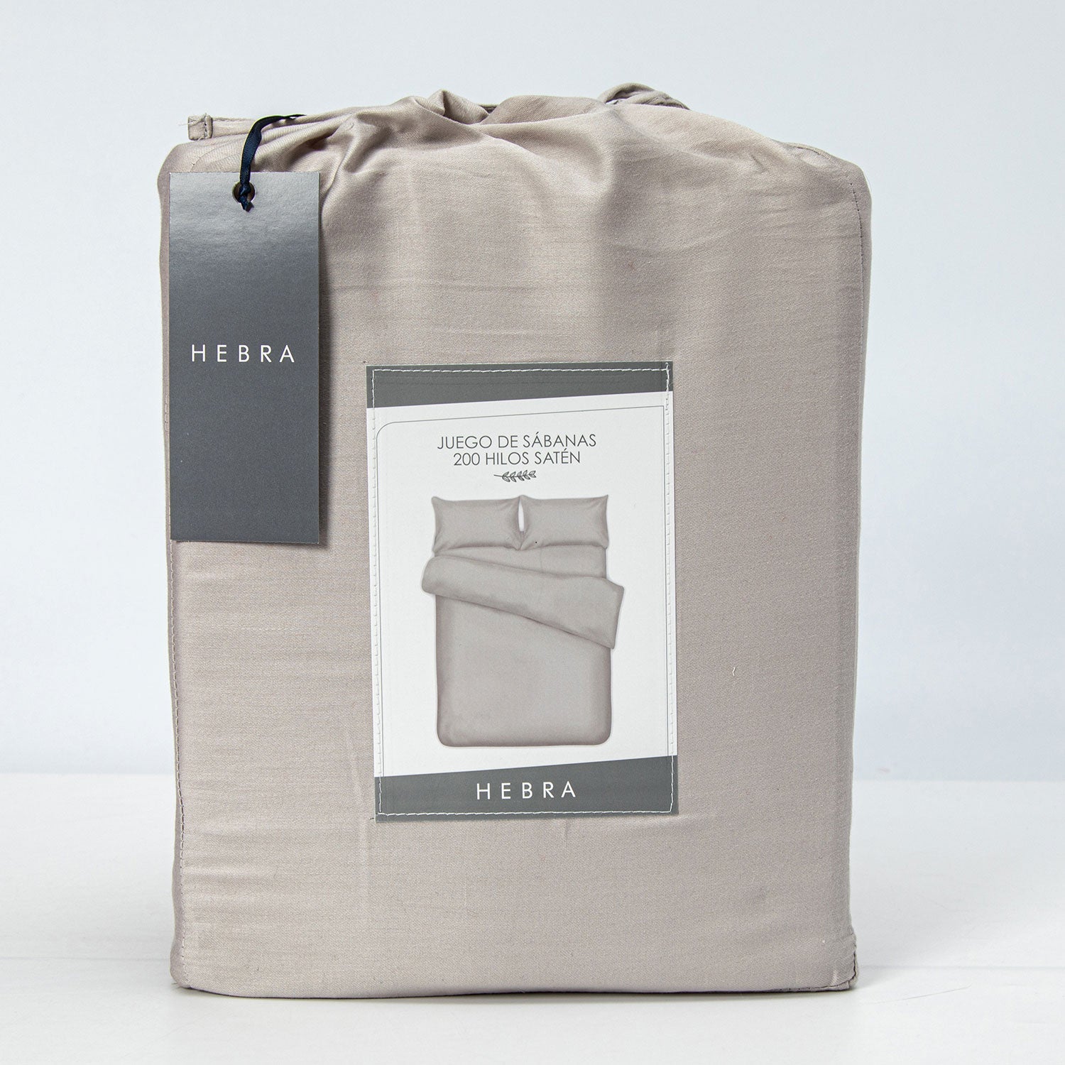 Sabanas 200H King Saten Gris Claro DIB