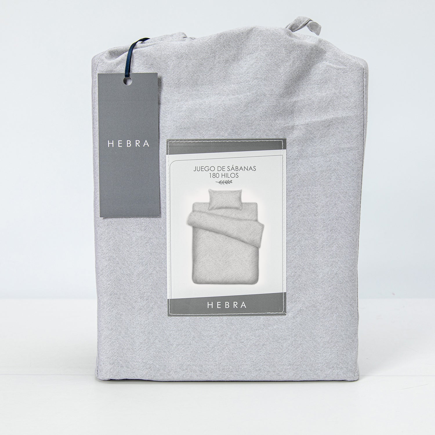 Sabanas 180H 1.5P Espiga Gris DIB