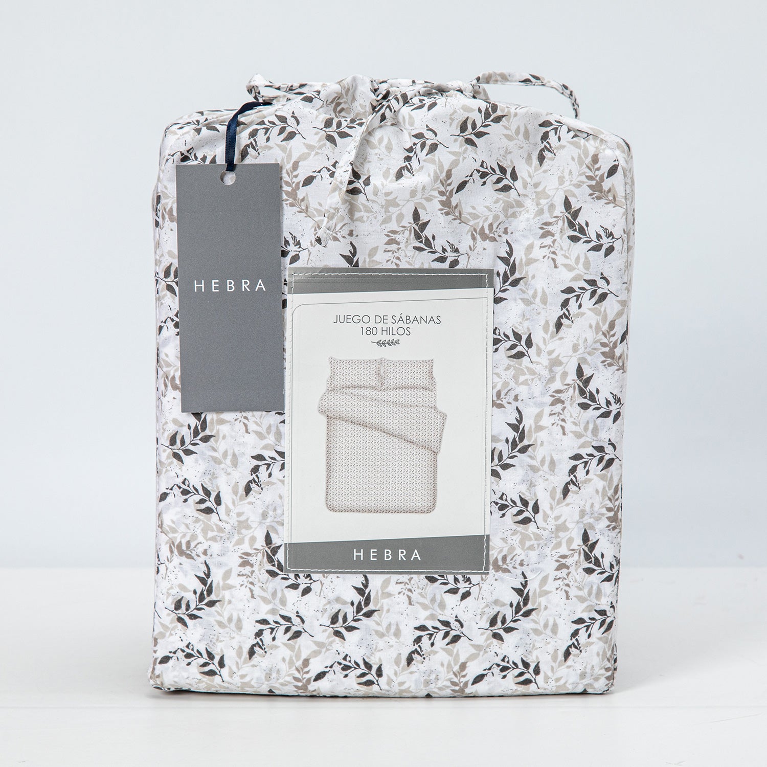 Sabanas 180H 2P Ramas Gris Oscuro DIB