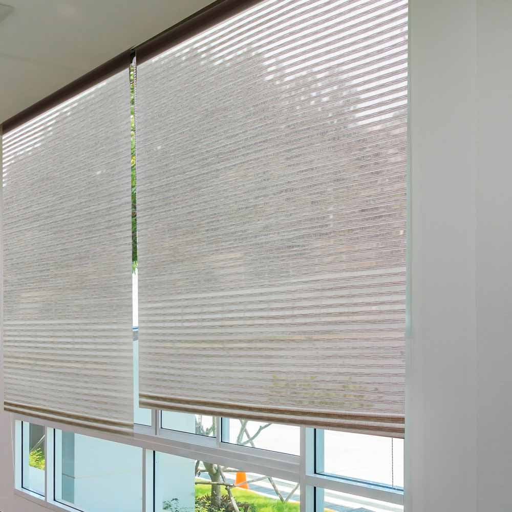 Cortina Roller Natural Fiber Line 150X170 Gris DIB