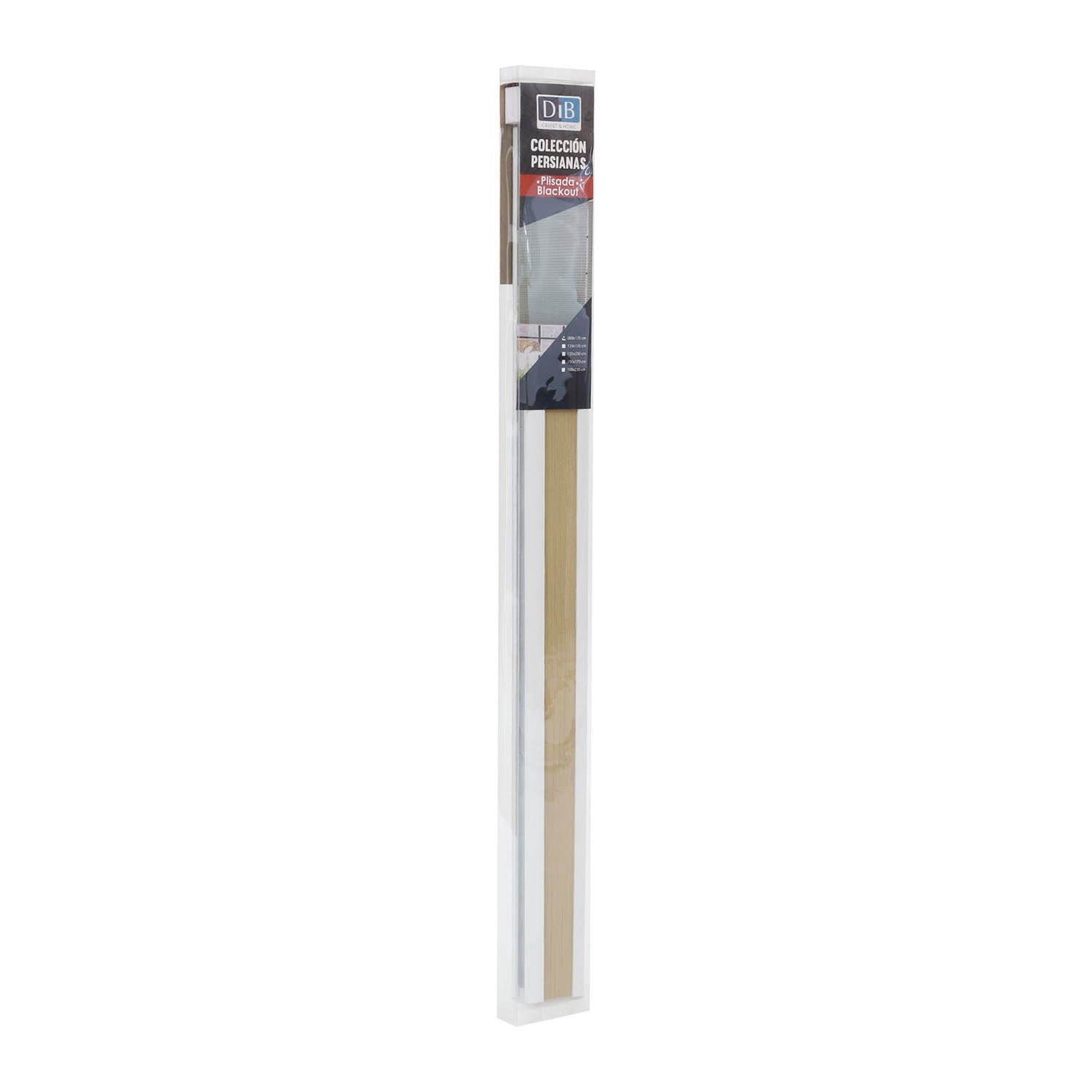 Cortina Persiana Plisada Black Out 150X230 Beige DIB
