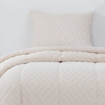 Plumon Jacquard 1.5 Plaza Flechas Beige DIB