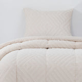 Plumon Jacquard 1.5 Plaza Flechas Beige DIB