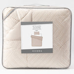 Plumon Jacquard 1.5 Plaza Flechas Beige DIB