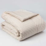 Plumon Jacquard 1.5 Plaza Flechas Beige DIB