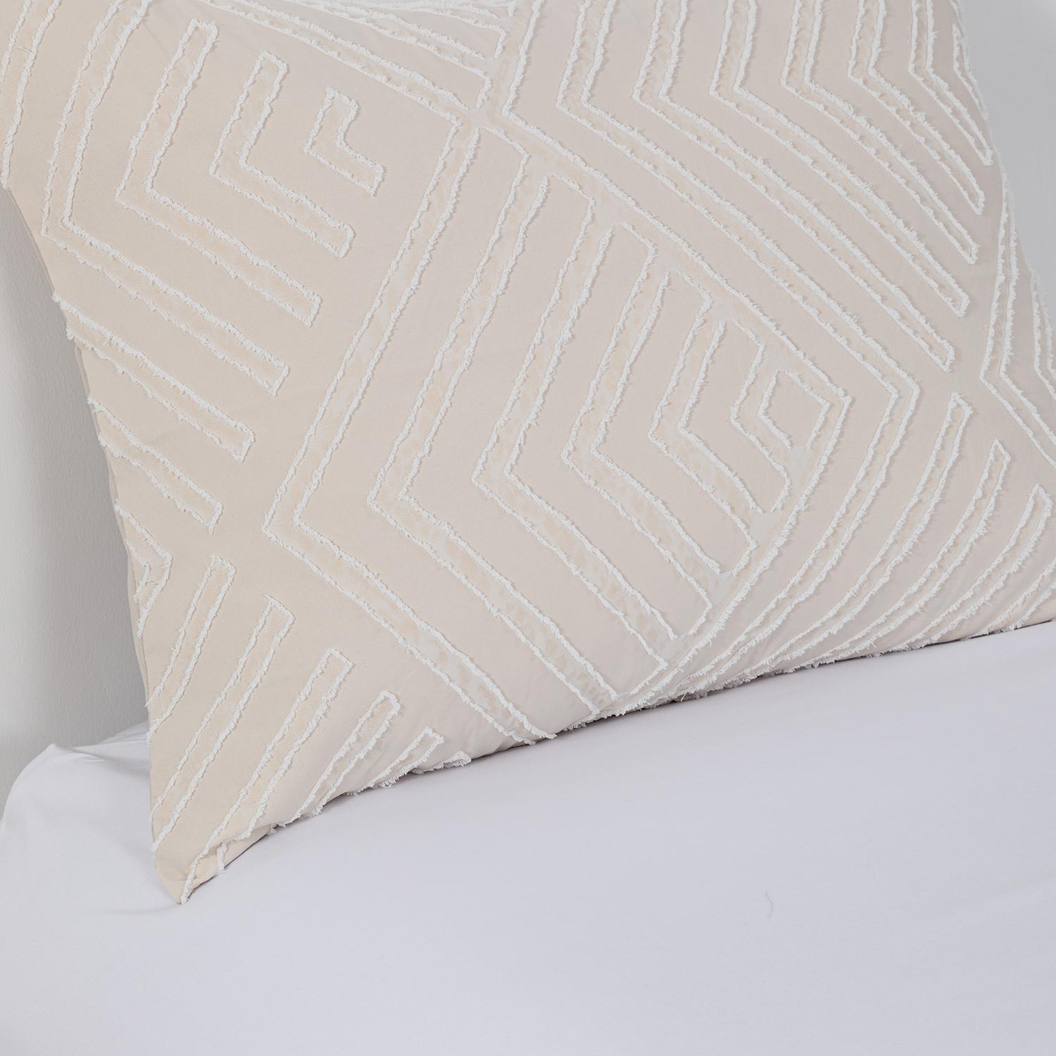 Plumon Jacquard 1.5 Plaza Flechas Beige DIB