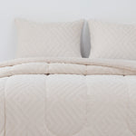 Plumon Jacquard 2 Plazas Flechas Beige DIB