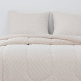 Plumon Jacquard 2 Plazas Flechas Beige DIB