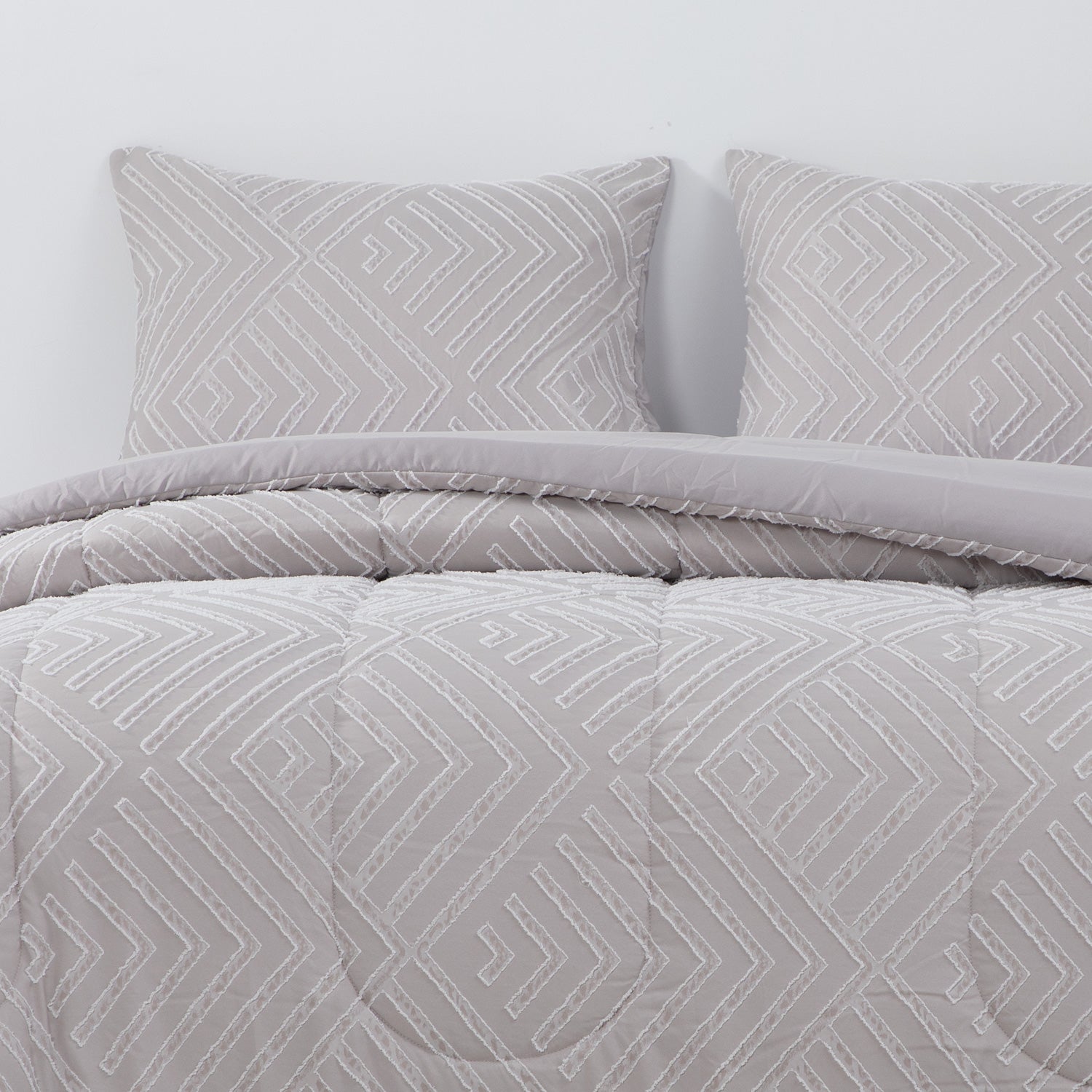 Plumon Jacquard King Flechas Gris DIB