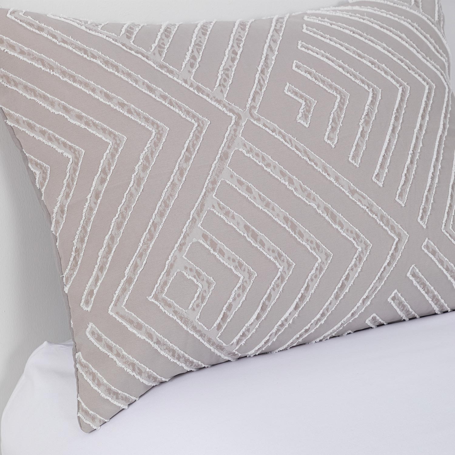 Plumon Jacquard 2 Plazas Flechas Gris DIB