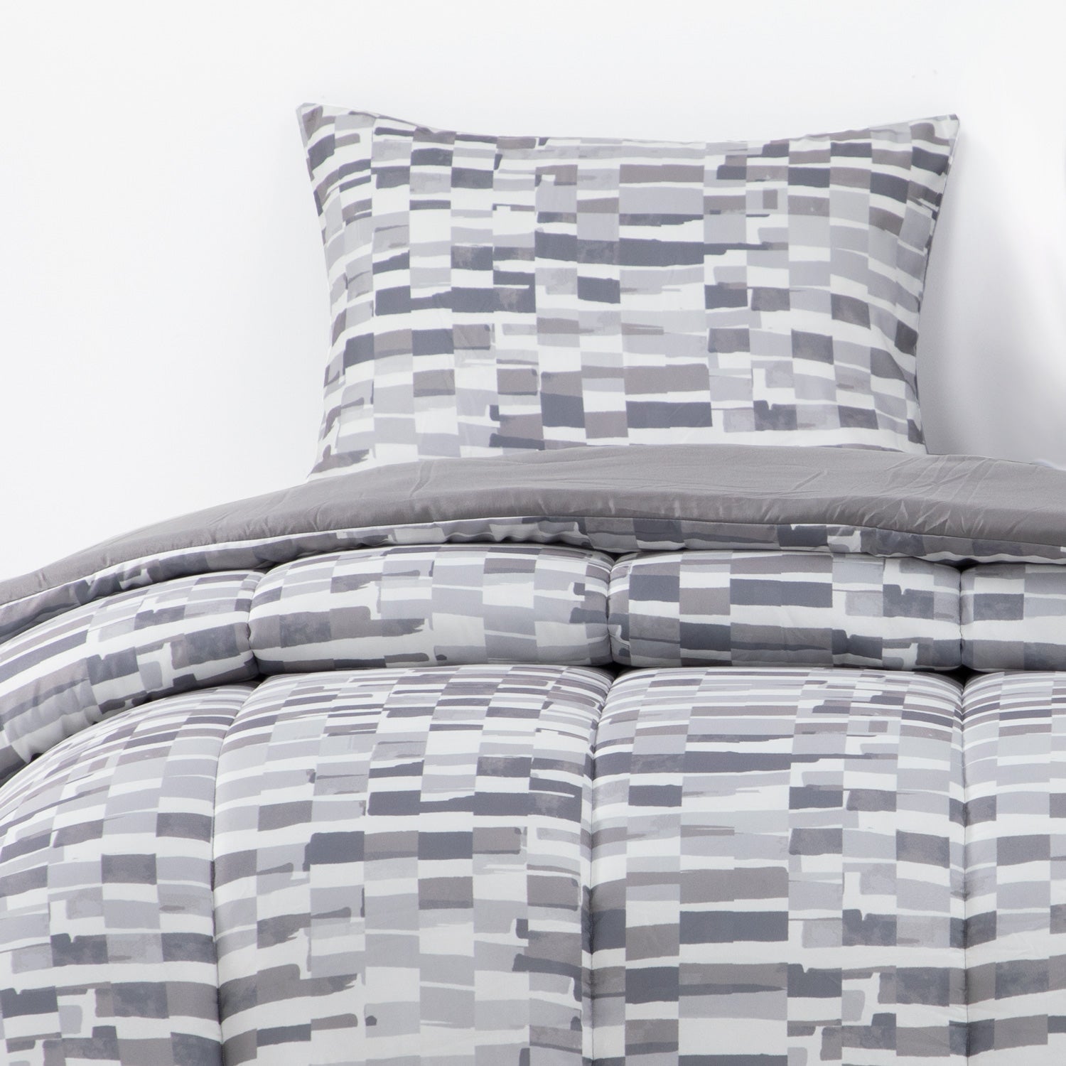 Plumon Reversible 1.5 Plaza Ladr. Gris DIB