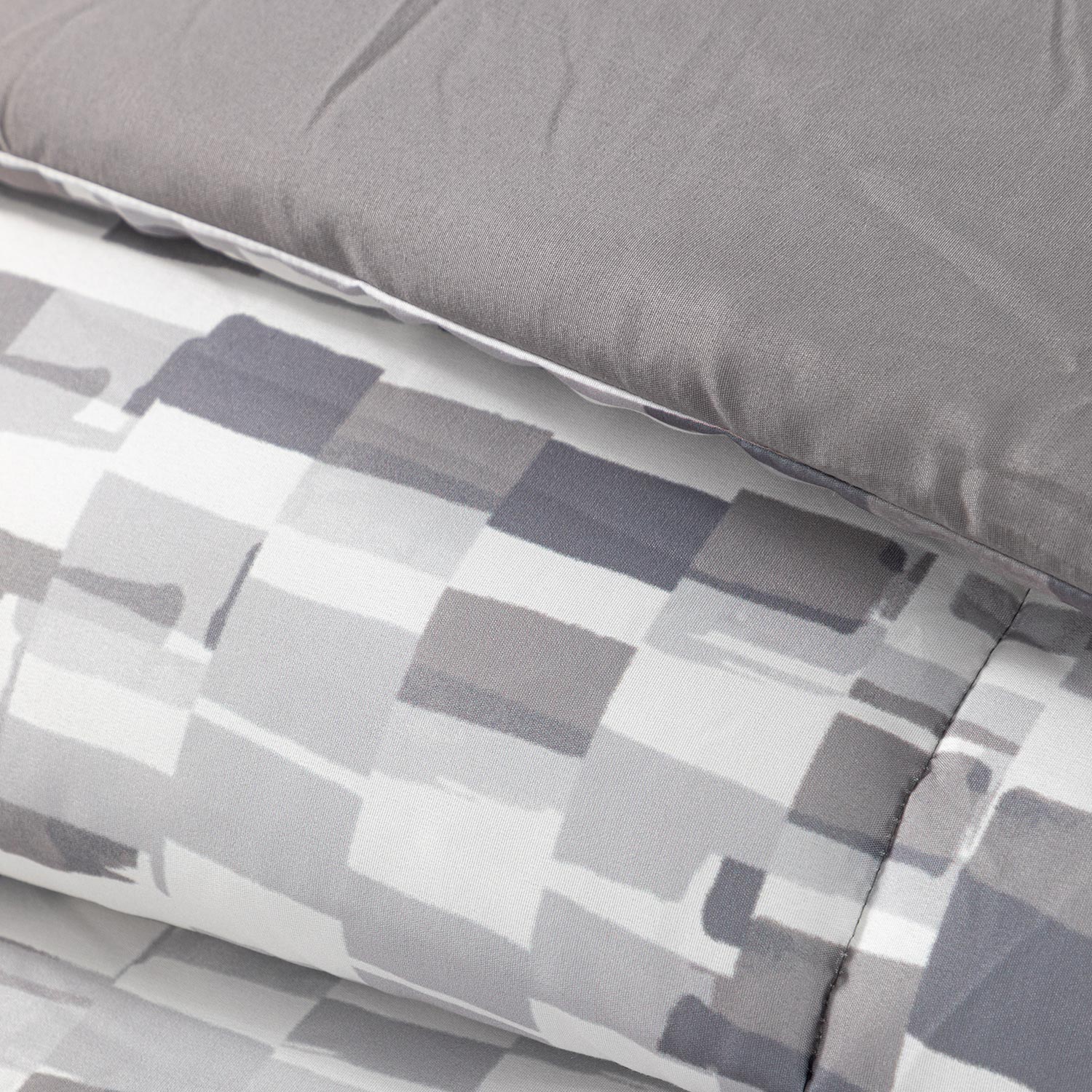 Plumon Reversible 1.5 Plaza Ladr. Gris DIB