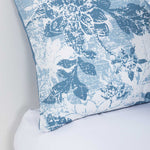 Plumon Reversible 2 Plazas  Flores Azul DIB