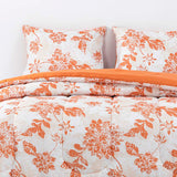 Plumon Reversible 2 Plazas Flores Terracota DIB