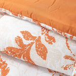 Plumon Reversible 2 Plazas Flores Terracota DIB