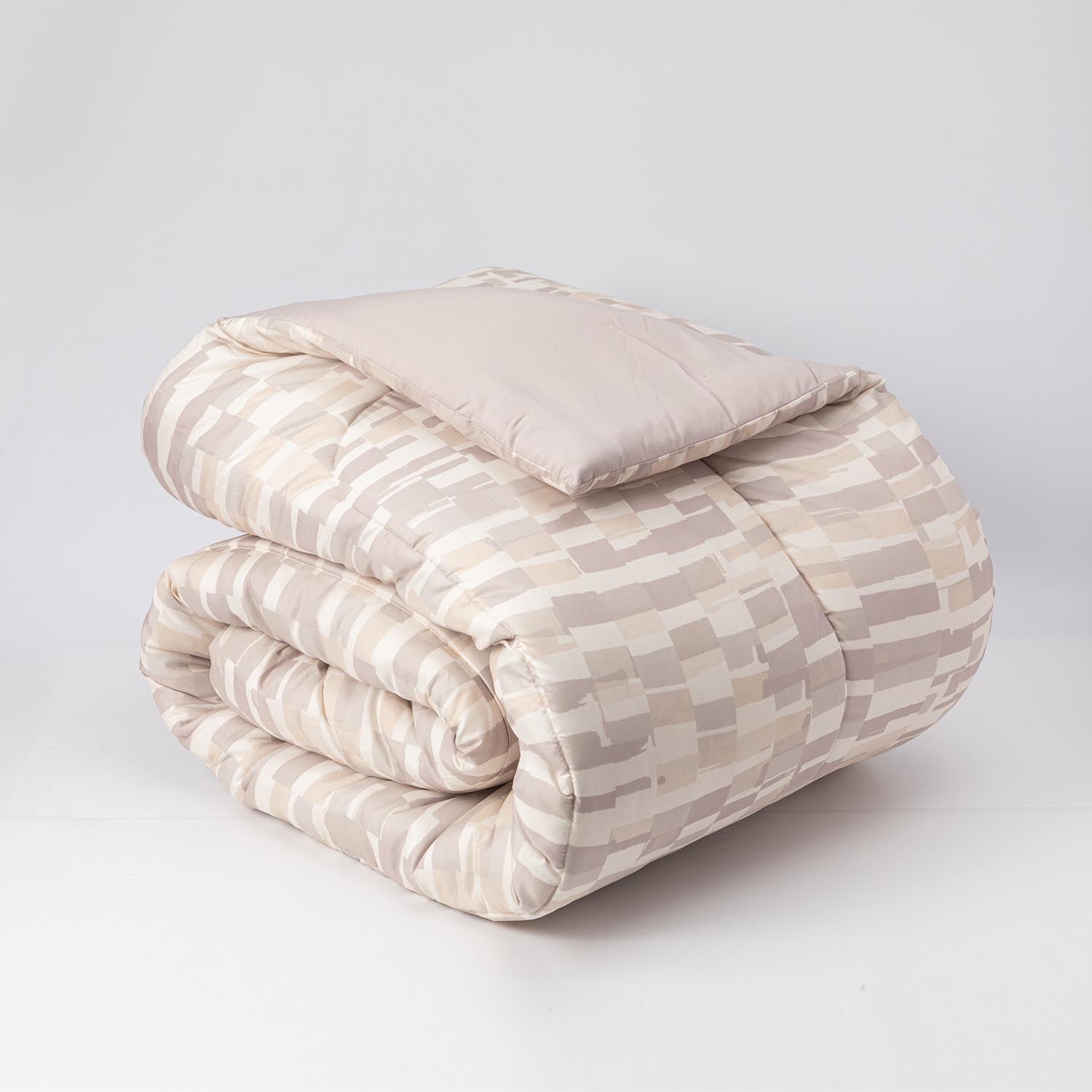 Plumon Reversible 2 Plazas Ladr. Beige DIB