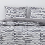 Plumon Reversible 2 Plazas Ladr. Gris DIB