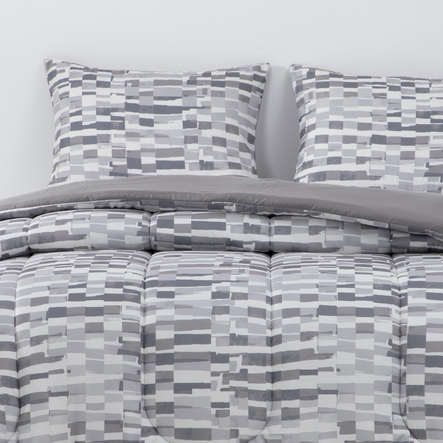 Plumon Reversible 2 Plazas Ladr. Gris DIB