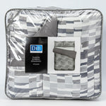 Plumon Reversible 2 Plazas Ladr. Gris DIB