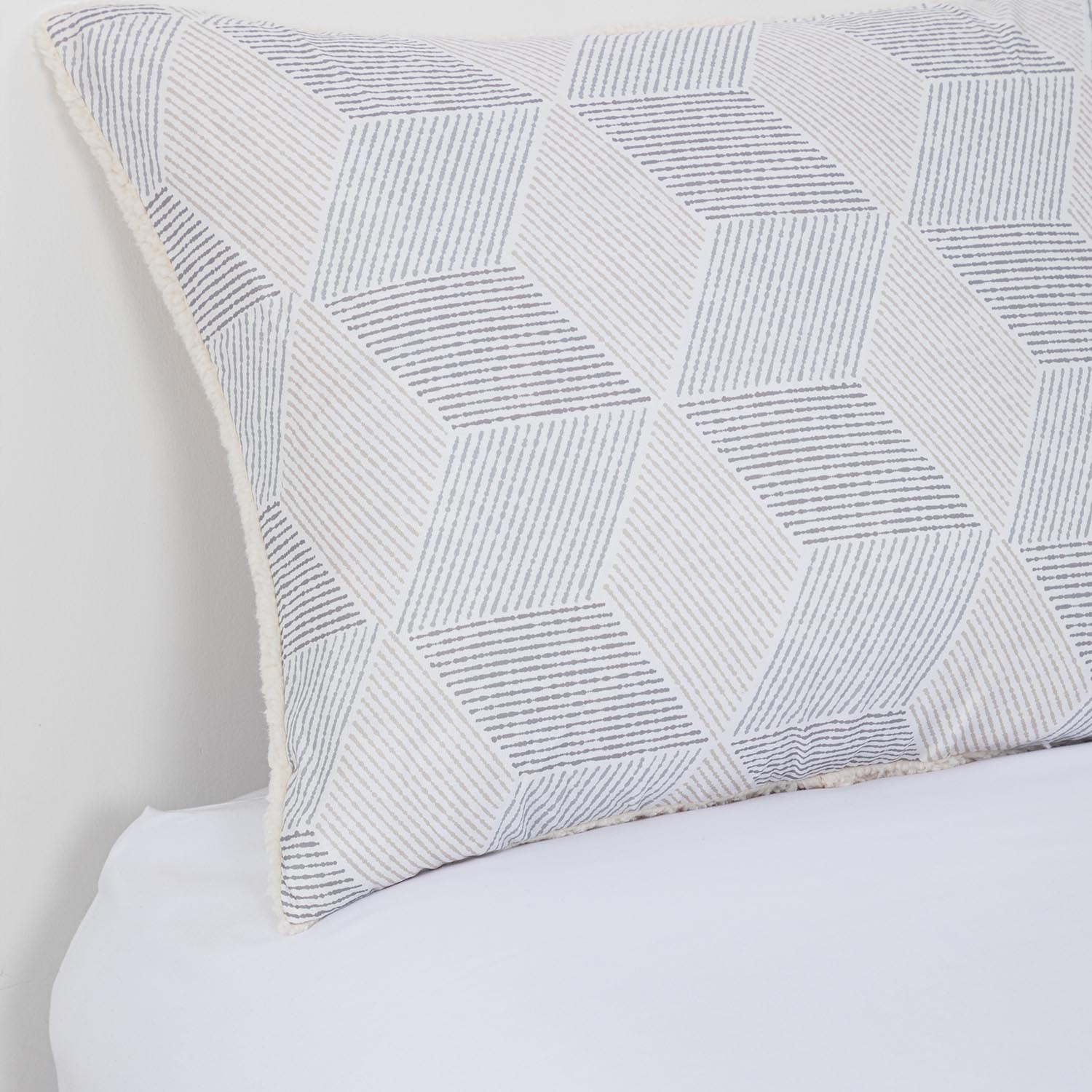 Plumon  Reversible Sherpa 1.5 Plaza Block. Gris DIB