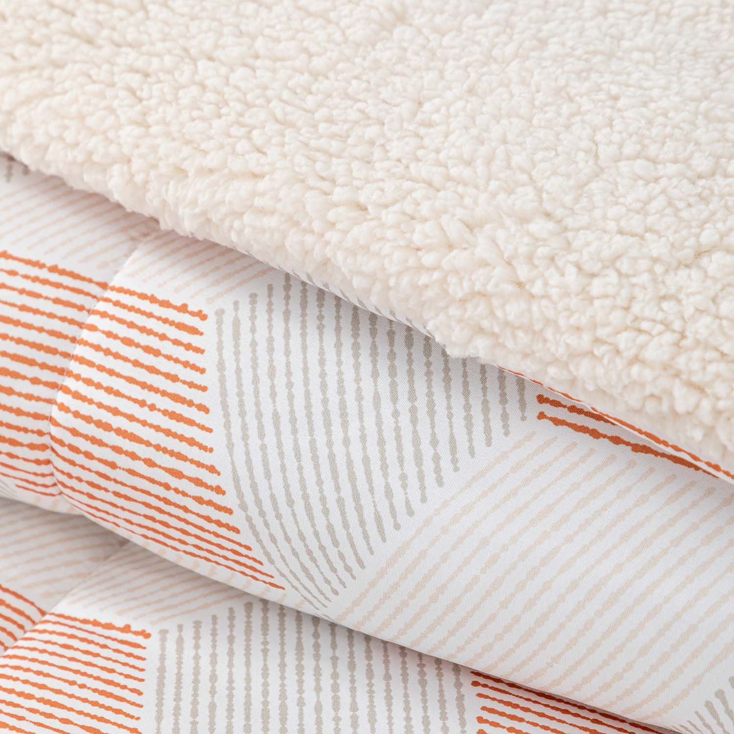 Plumon Reversible Sherpa 1.5 Plaza Block. Terracota DIB