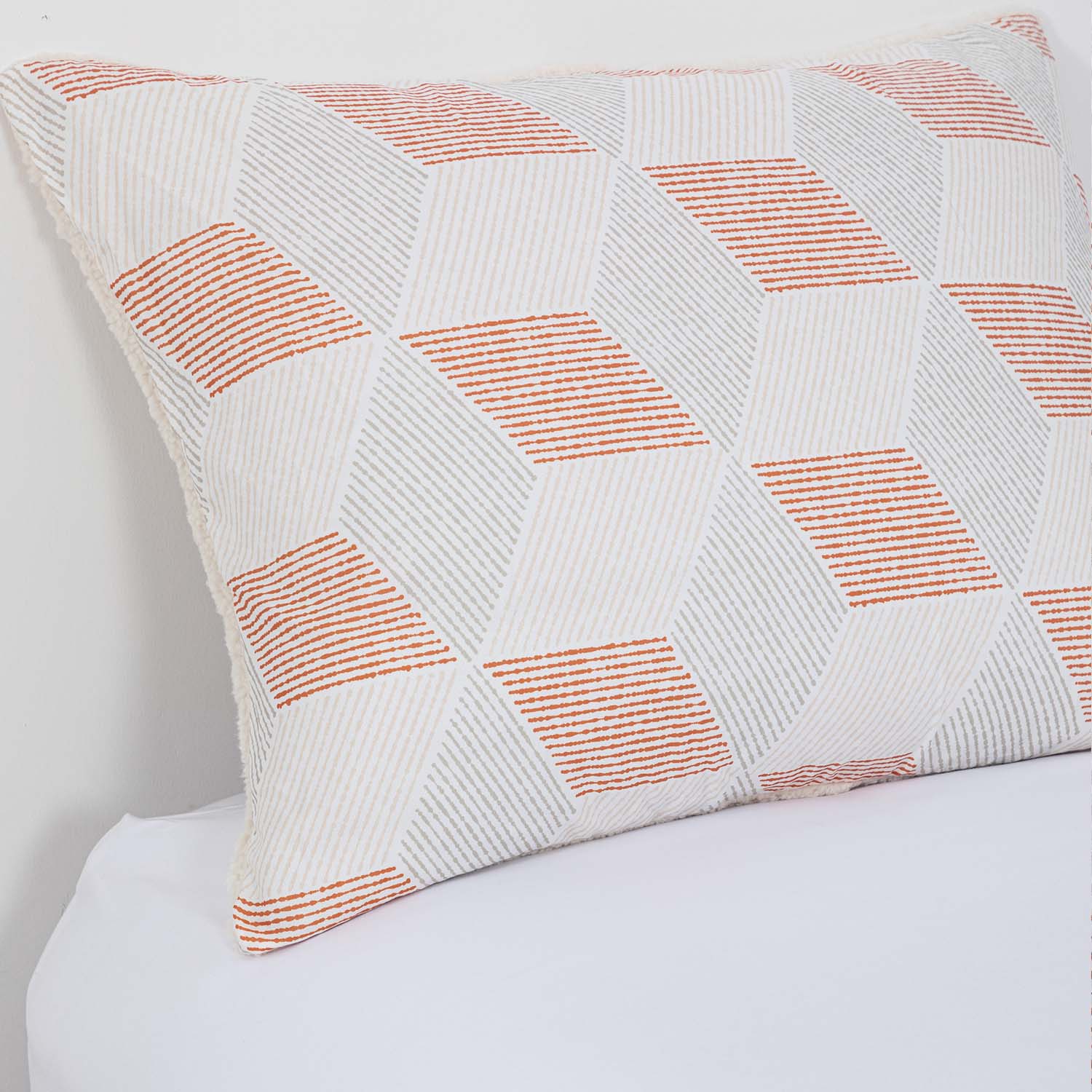 Plumon Reversible Sherpa 1.5 Plaza Block. Terracota DIB