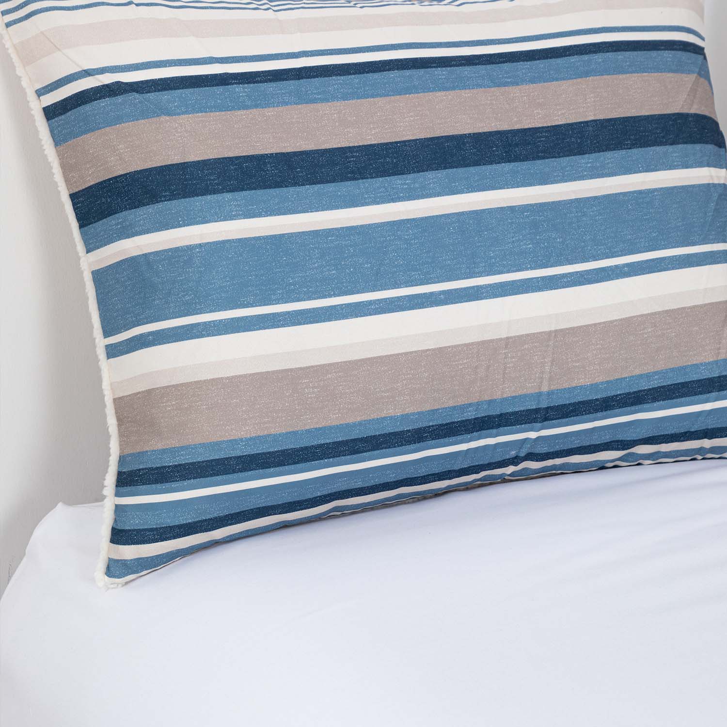 Plumon  Reversible Sherpa 1.5 Plaza Lineas Azul DIB