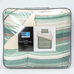 Plumon  Reversible Sherpa 1.5 Plaza Lineas Verde DIB