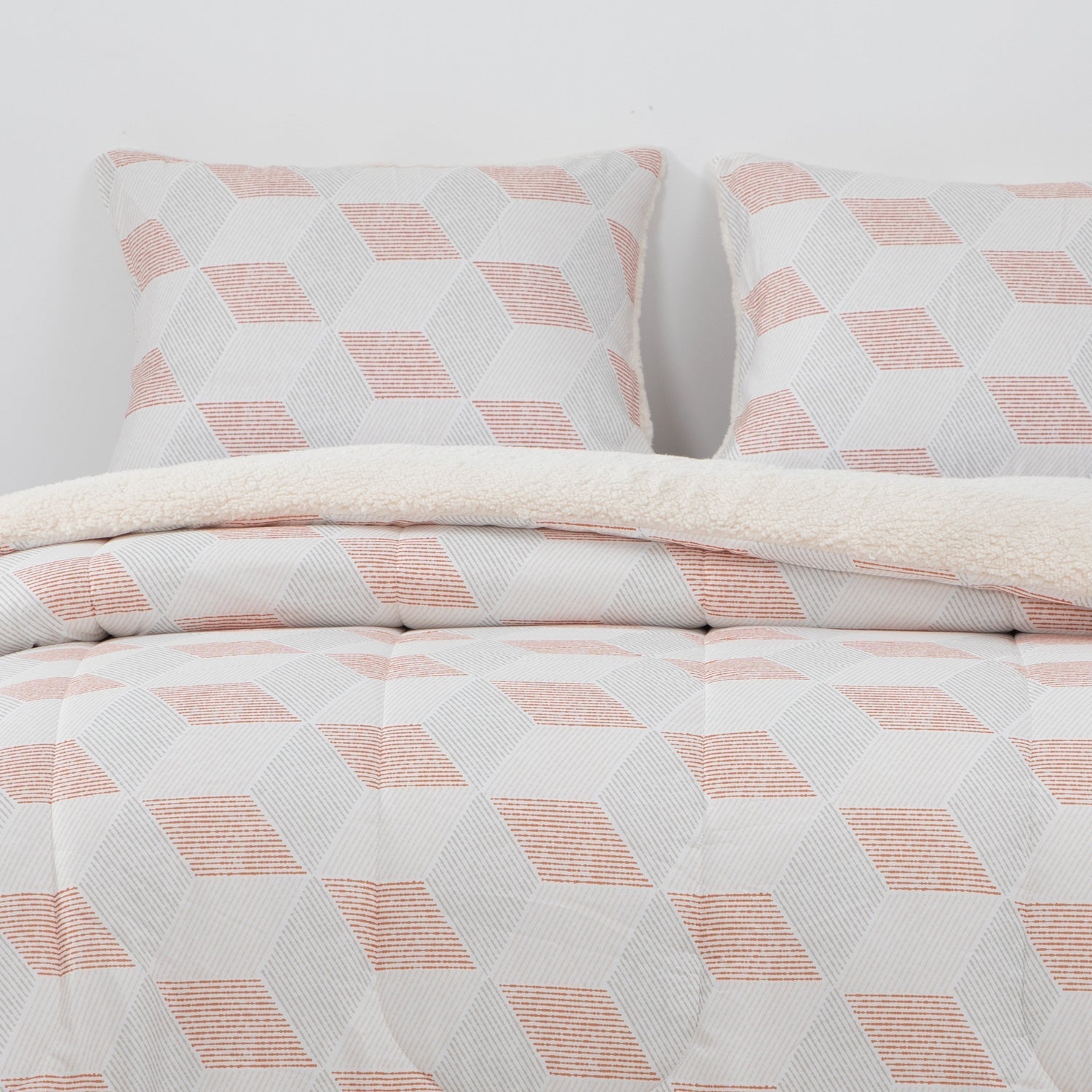 Plumon Reversible Sherpa 2 Plazas Block. Terracota DIB