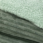 Cobertor  Reversible Sherpa 2 Plazas Cotelón Verde DIB